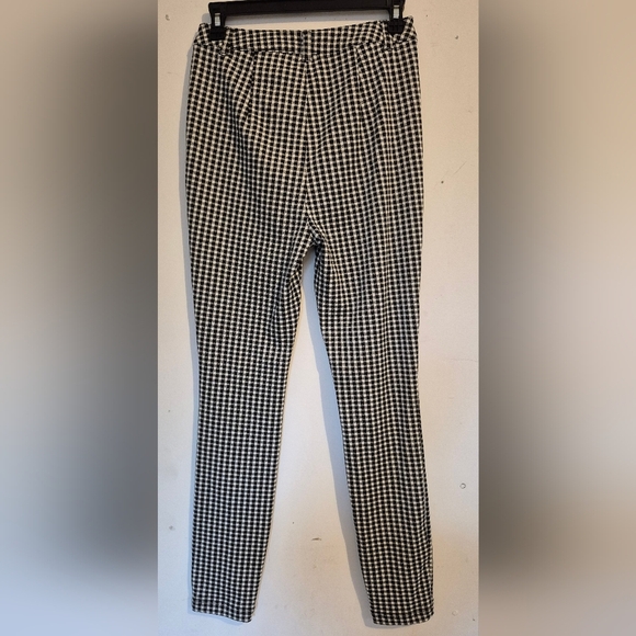 Maeve Black and White Checkered Pants - Picture 2 of 7